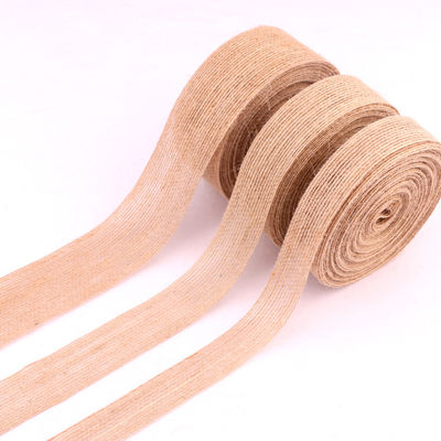 ποιότητας  Customize Loose Weave Burlap Ribbon For Gift Packing Decoration εργοστάσιο