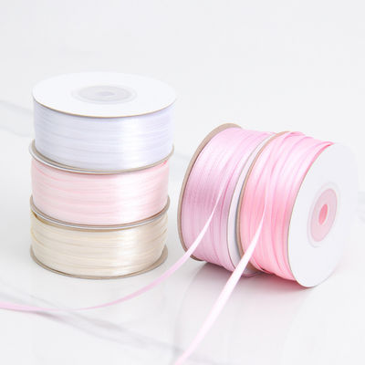 3mm στενή ποικιλία χρωμάτων Custom High Durability Polyester Satin Ribbon για συσκευασία δώρων