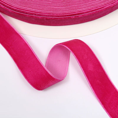 1 ίντσες κόκκινη βελούδινη κορδέλα καλωδιωμένη πολυτελή φωτεινή μπλε βελούδινη κορδέλα