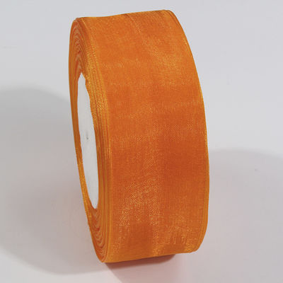 2.5cm Polyester Organza Ribbon για DIY τόξα ή διακόσμηση γάμου ή περιτύλιξη τούρτας
