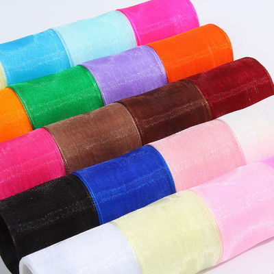 2.5cm Polyester Organza Ribbon για DIY τόξα ή διακόσμηση γάμου ή περιτύλιξη τούρτας