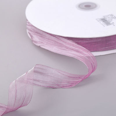 Συσκευή δώρων 25mm Organza Ribbon Κορέα 2,5cm Sheer Wired Ribbon