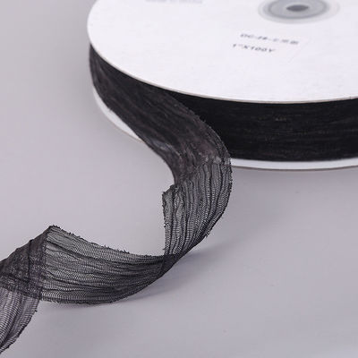 Συσκευή δώρων 25mm Organza Ribbon Κορέα 2,5cm Sheer Wired Ribbon