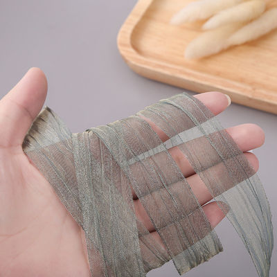 Συσκευή δώρων 25mm Organza Ribbon Κορέα 2,5cm Sheer Wired Ribbon