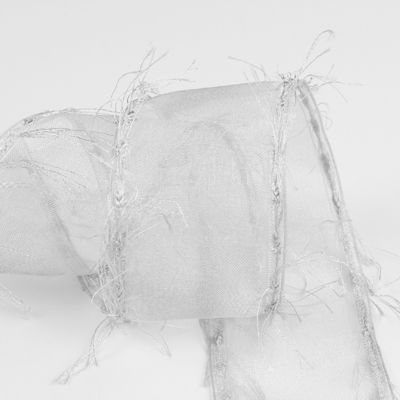 25mm-50mm Tassel Edge Polyester Organza Ribbon για την συσκευασία δώρων και διακόσμηση ενδυμάτων