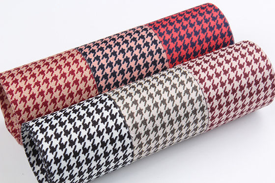 40 mm Double Face Polyester Hound Stooth Ribbon για την κατασκευή και διακόσμηση ρούχων
