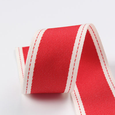 Σιδερωμένη κορυφή ταινία πολυεστέρα 6mm-40mm Poly Ribbon Rolls Πράσινο Κόκκινο