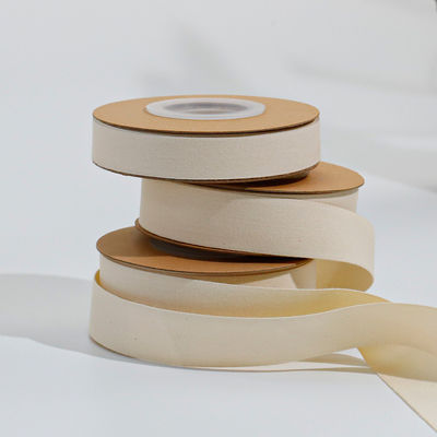 10 mm-32 mm φυσική λευκή κορδέλα από βαμβάκι 100% βαμβάκι υφαντική κορδέλα