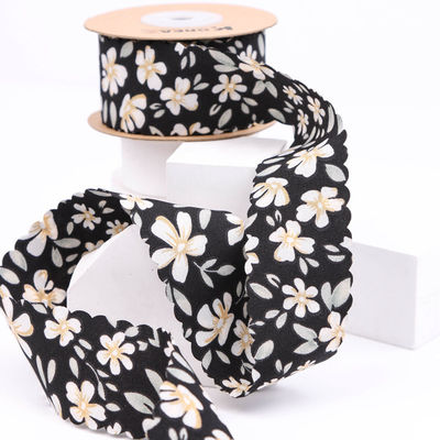 Φλωρική εξατομικευμένη κορδέλα Grosgrain Ρίμπαν Weave Edge Ρίμπαν για συσκευασία δώρων
