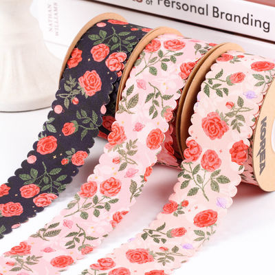 2.5cm-4cm Polyester Ribbon Double Face Weave Edge Packing Ribbon (Πολυεστέρας κορδέλα διπλής όψης)