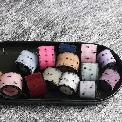 10mm-60mm Dot Velvet Wired Ribbon Έκτυψη διπλής όψης βελούδινης κορδέλας