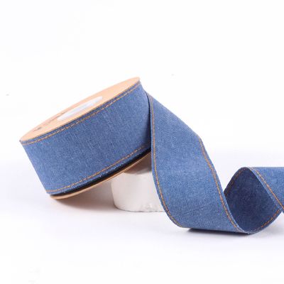 OEM ODM Blue Denim Jeans Ribbon 12mm-38mm Ribbon για τζιν
