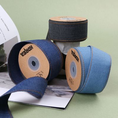 OEM ODM Blue Denim Jeans Ribbon 12mm-38mm Ribbon για τζιν