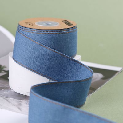 OEM ODM Blue Denim Jeans Ribbon 12mm-38mm Ribbon για τζιν