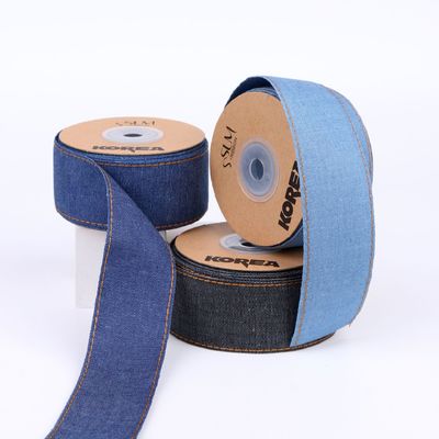 OEM ODM Blue Denim Jeans Ribbon 12mm-38mm Ribbon για τζιν