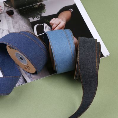 OEM ODM Blue Denim Jeans Ribbon 12mm-38mm Ribbon για τζιν