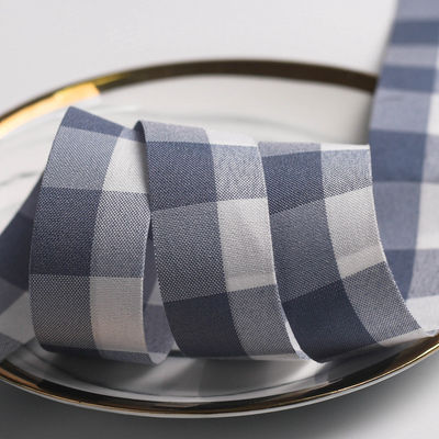 Μαύρο και λευκό κατεστραμμένο καλώδιο 7mm-40mm Polyester Ribbon Roll