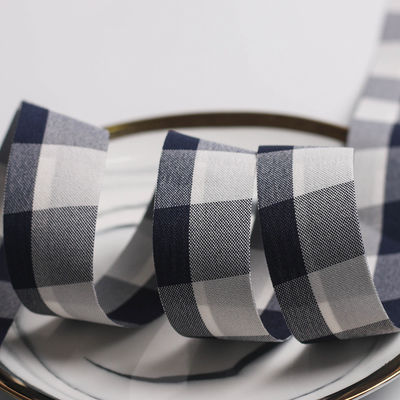 Μαύρο και λευκό κατεστραμμένο καλώδιο 7mm-40mm Polyester Ribbon Roll
