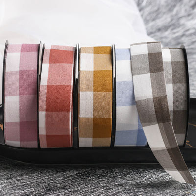 Μαύρο και λευκό κατεστραμμένο καλώδιο 7mm-40mm Polyester Ribbon Roll