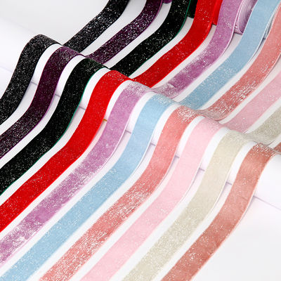 Λεπτή Λάμψη Ασημένια Χρυσή Κουκούφια Ρίμπαν 10mm-38mm Luxury Κουκούφια Ρίμπαν