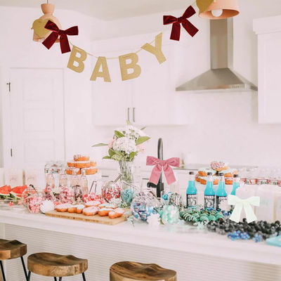 25 εκατοστά βελούδινη κορδέλα καμάρες γαμήλιο πάρτι σκούρο πράσινη βελούδινη κορδέλα