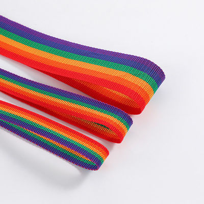 2cm 5cm Rainbow Webbing 0,5mm πάχος Υφασμένο Polypropylene Webbing