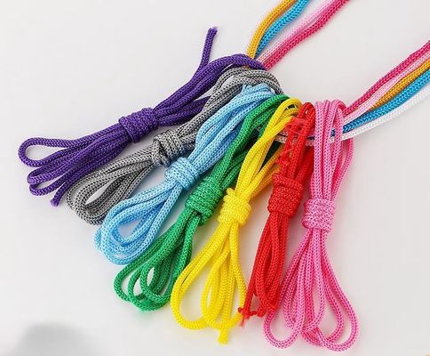 Ροζ DIY 3mm Polypropylene σχοινί μωβ διπλό πλέξιμο Polypropylene σχοινί