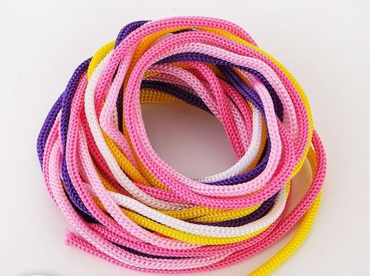 Ροζ DIY 3mm Polypropylene σχοινί μωβ διπλό πλέξιμο Polypropylene σχοινί