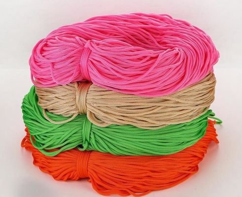 Ροζ DIY 3mm Polypropylene σχοινί μωβ διπλό πλέξιμο Polypropylene σχοινί