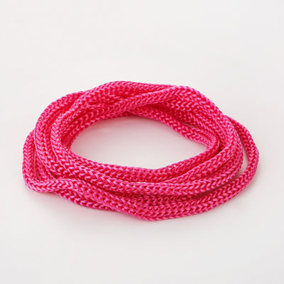 Ροζ DIY 3mm Polypropylene σχοινί μωβ διπλό πλέξιμο Polypropylene σχοινί