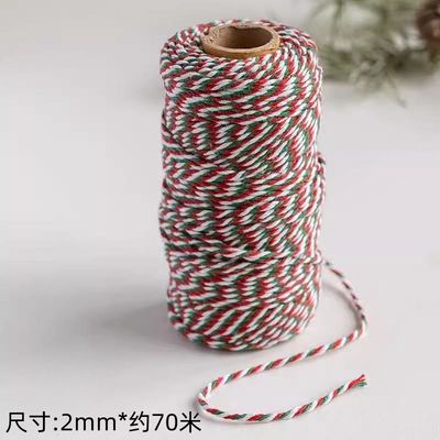 DIY 2 ράβδους στρεβλωμένο καλώδιο 550 λίβρες 2 χιλιοστά βαμβακερό καλώδιο μακραμέ