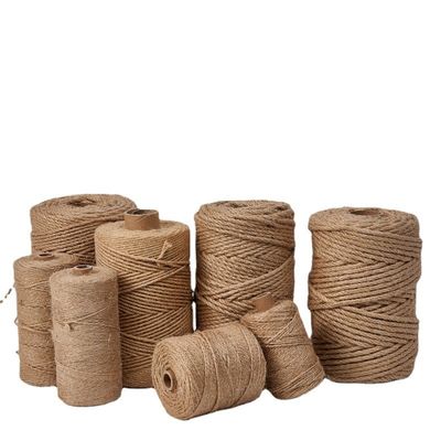 1mm-20mm Χρωματισμένο Jute Twine ISO9001 Eco Friendly 6mm Jute σκοινί