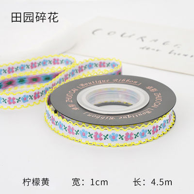 OEM ODM Floral Jacquard Τριμ 10mm-25mm Floral Jacquard Ribbon