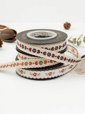 OEM ODM Floral Jacquard Τριμ 10mm-25mm Floral Jacquard Ribbon