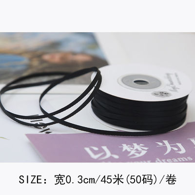 3mm Polyester Satin Ribbon Double Face High Density Satin Finish Poly Ribbon 3mm Polyester Satin Ribbon Διπλό πρόσωπο υψηλής πυκνότητας σατέν