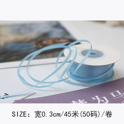 3mm Polyester Satin Ribbon Double Face High Density Satin Finish Poly Ribbon 3mm Polyester Satin Ribbon Διπλό πρόσωπο υψηλής πυκνότητας σατέν