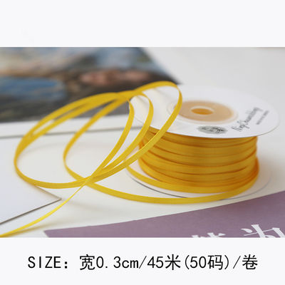3mm Polyester Satin Ribbon Double Face High Density Satin Finish Poly Ribbon 3mm Polyester Satin Ribbon Διπλό πρόσωπο υψηλής πυκνότητας σατέν