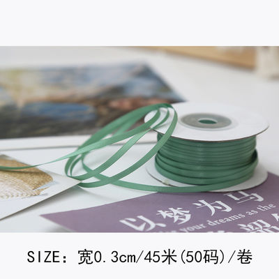 3mm Polyester Satin Ribbon Double Face High Density Satin Finish Poly Ribbon 3mm Polyester Satin Ribbon Διπλό πρόσωπο υψηλής πυκνότητας σατέν