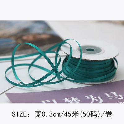 3mm Polyester Satin Ribbon Double Face High Density Satin Finish Poly Ribbon 3mm Polyester Satin Ribbon Διπλό πρόσωπο υψηλής πυκνότητας σατέν