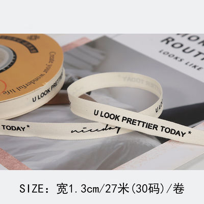 13mm Τυπωμένη Ρίμπαν Βαμβακιού DIY Εργατεχνική Ρίμπαν Συσκευής για δώρο