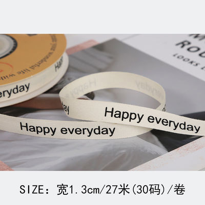 13mm Τυπωμένη Ρίμπαν Βαμβακιού DIY Εργατεχνική Ρίμπαν Συσκευής για δώρο