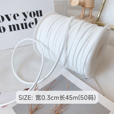 3mm Suede Leather Velvet Ribbon ISO9001 Blue Velvet Ribbon Με σύρμα