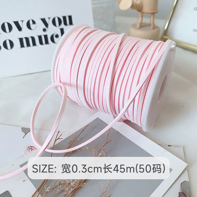 3mm Suede Leather Velvet Ribbon ISO9001 Blue Velvet Ribbon Με σύρμα