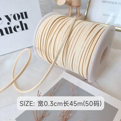 3mm Suede Leather Velvet Ribbon ISO9001 Blue Velvet Ribbon Με σύρμα