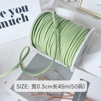 3mm Suede Leather Velvet Ribbon ISO9001 Blue Velvet Ribbon Με σύρμα