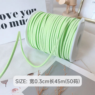 3mm Suede Leather Velvet Ribbon ISO9001 Blue Velvet Ribbon Με σύρμα