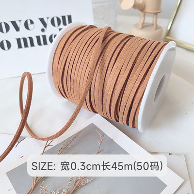 3mm Suede Leather Velvet Ribbon ISO9001 Blue Velvet Ribbon Με σύρμα