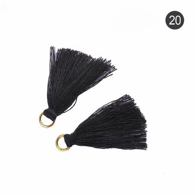 Χρωματιστά βαμβάκι Tassel 3cm Διακόσμηση ενδυμάτων Βαμβάκι νήμα Tassels