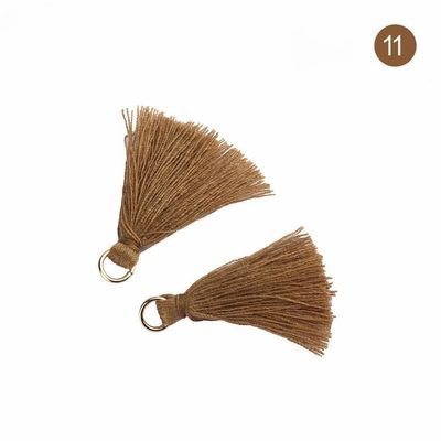 Χρωματιστά βαμβάκι Tassel 3cm Διακόσμηση ενδυμάτων Βαμβάκι νήμα Tassels