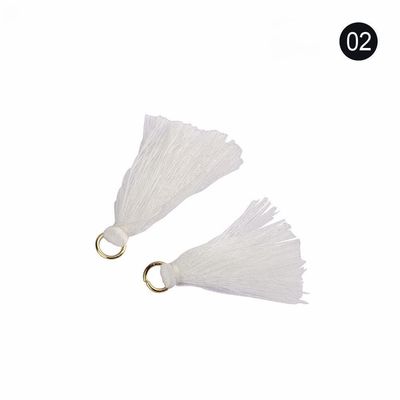 Χρωματιστά βαμβάκι Tassel 3cm Διακόσμηση ενδυμάτων Βαμβάκι νήμα Tassels